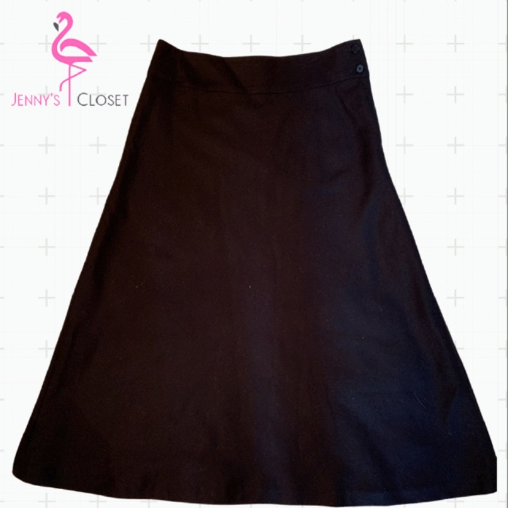 Talbots, Size 6, Black A-Line Skirt